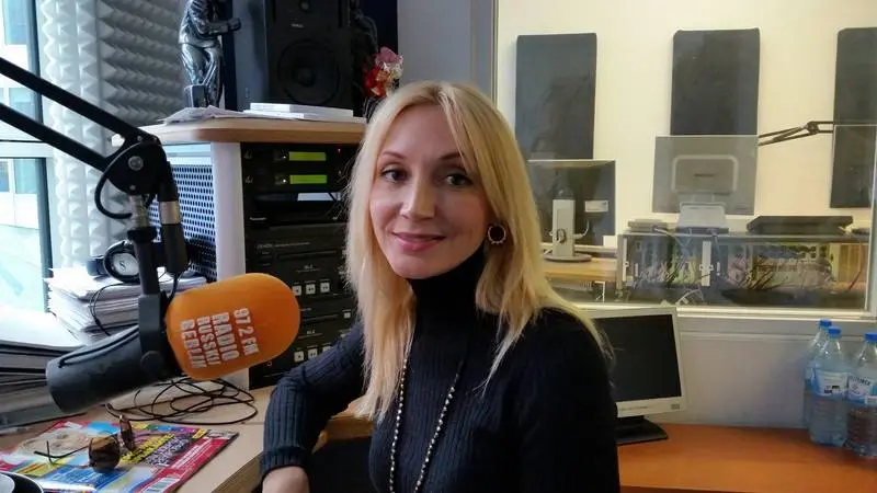 Kristina Orbakaite zu Gast bei Radio Russkij Berlin