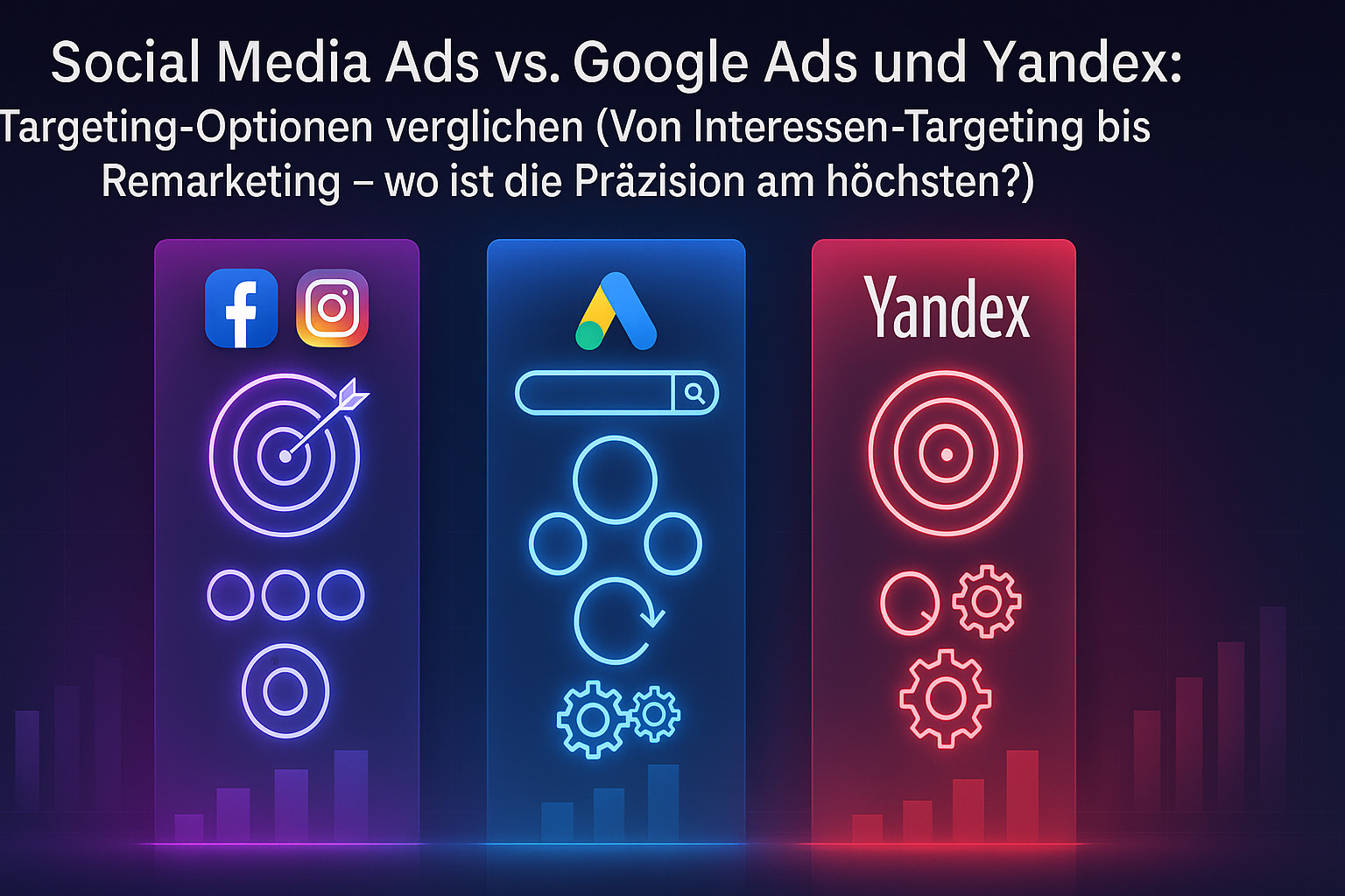 Social Media Ads vs. Google Ads und Yandex: Targeting-Optionen verglichen